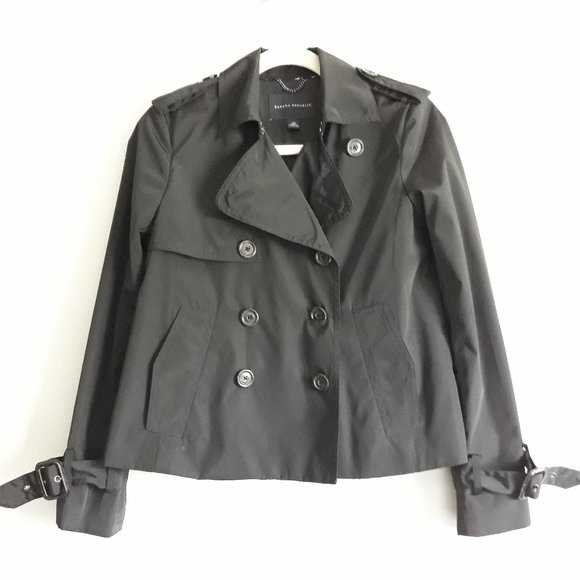Banana Republic Clara Short Trench Coat Jacket szXS Classic Minimalist Old Money - Picture 1 of 11